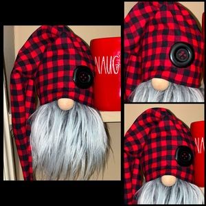 Handmade Buffalo Plaid Check Gingham Christmas Gnome 🌲